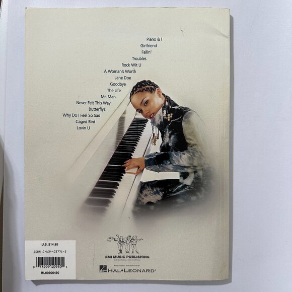3/$20 Hal Leonard | Alicia Keys 'Songs in A minor' Songbook/ Sheet Music 2001 - Picture 8 of 8
